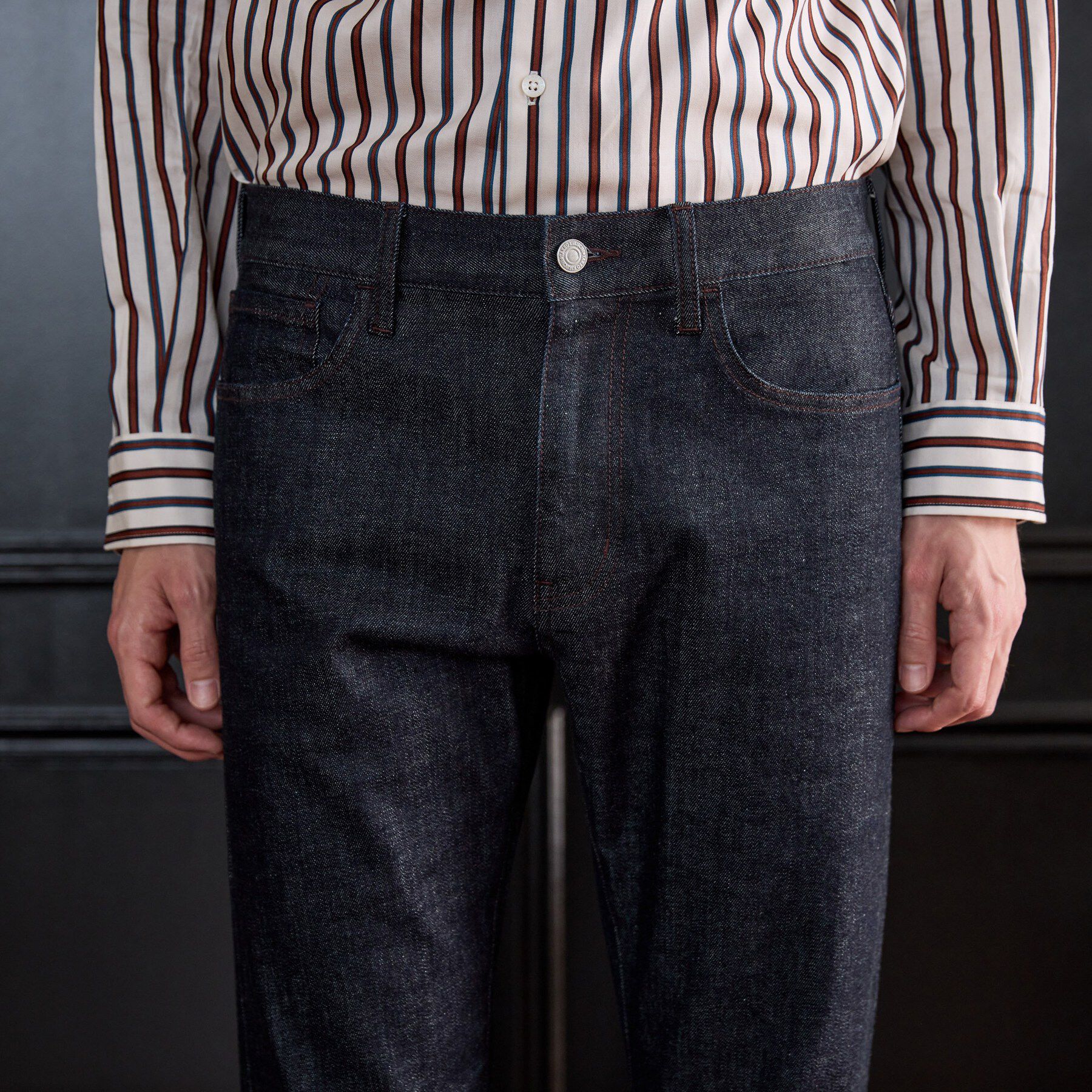 TAKEO KIKUCHI「【BOWLER HAT LABEL】ストレッチナローデニムパンツ」|デニム|
