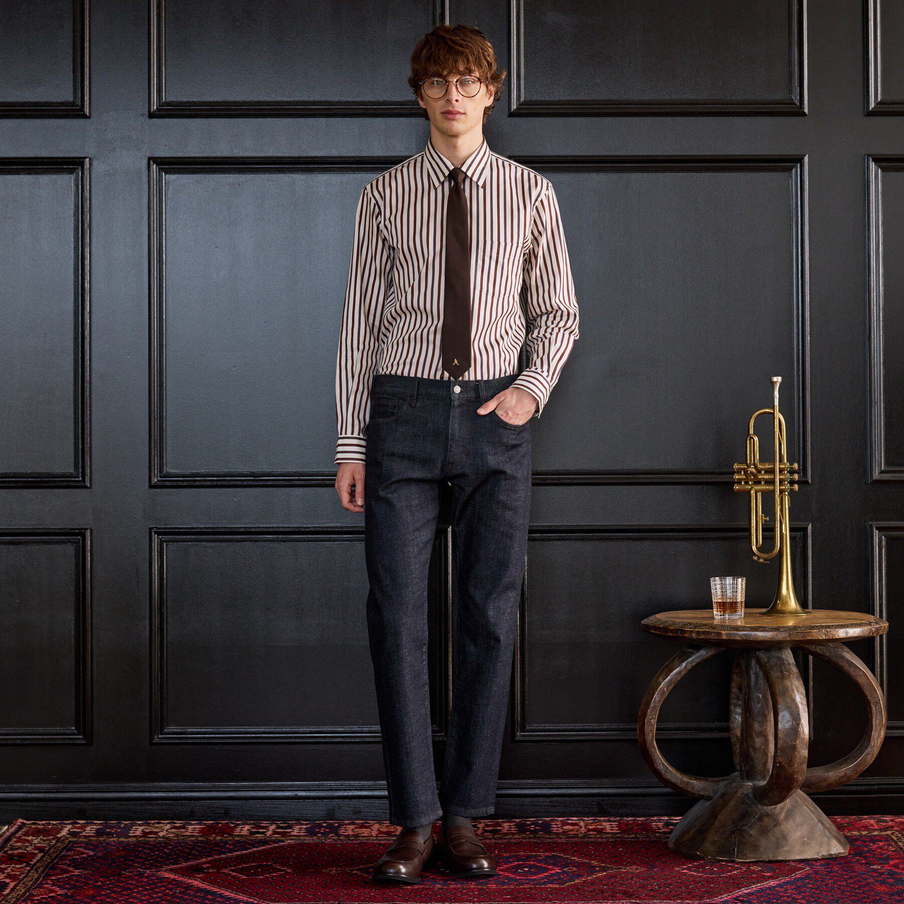 TAKEO KIKUCHI「【BOWLER HAT LABEL】ストレッチナローデニムパンツ」|デニム|