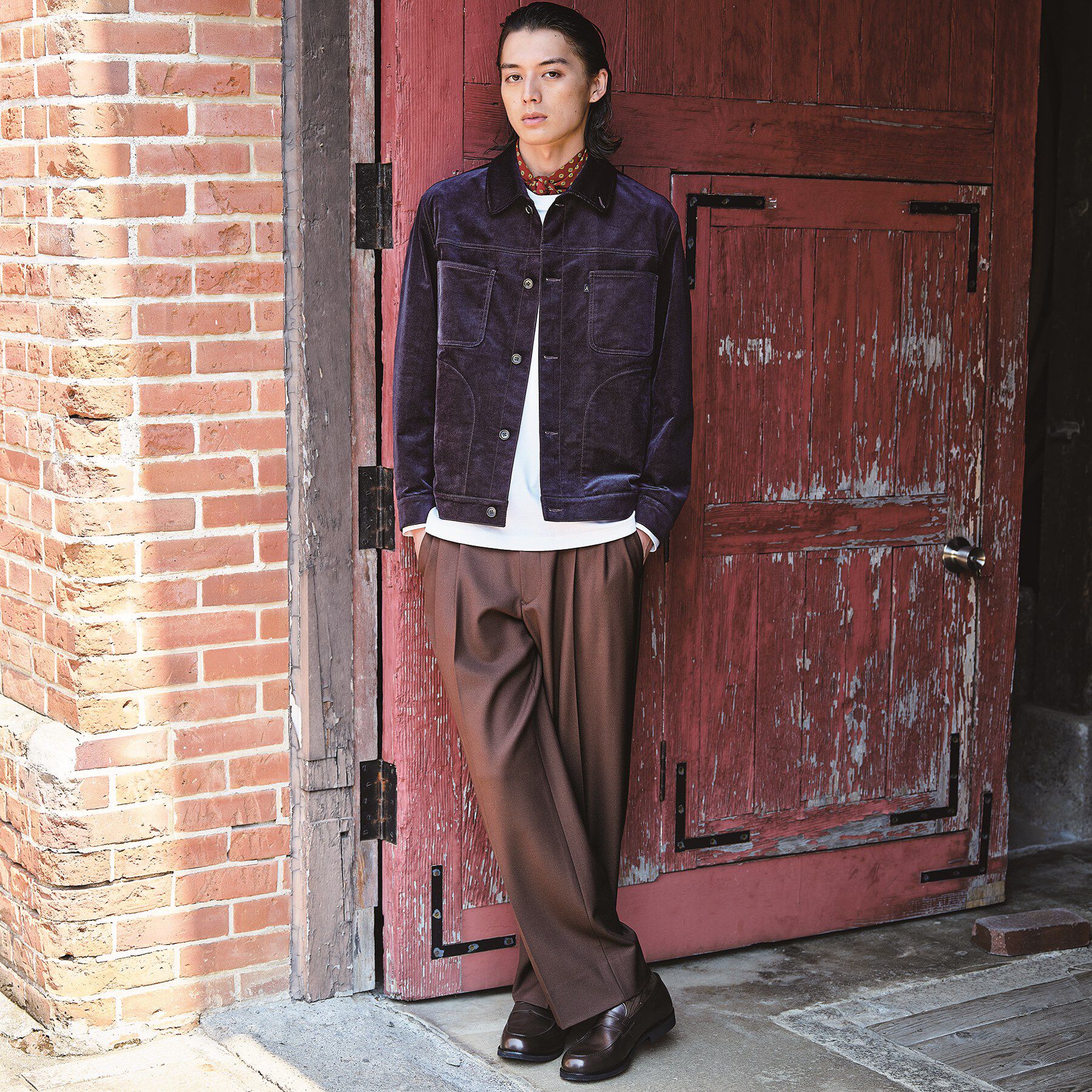 TAKEO KIKUCHI「【BOWLER HAT LABEL】ウォームストレッチ ワイドパンツ」|その他|