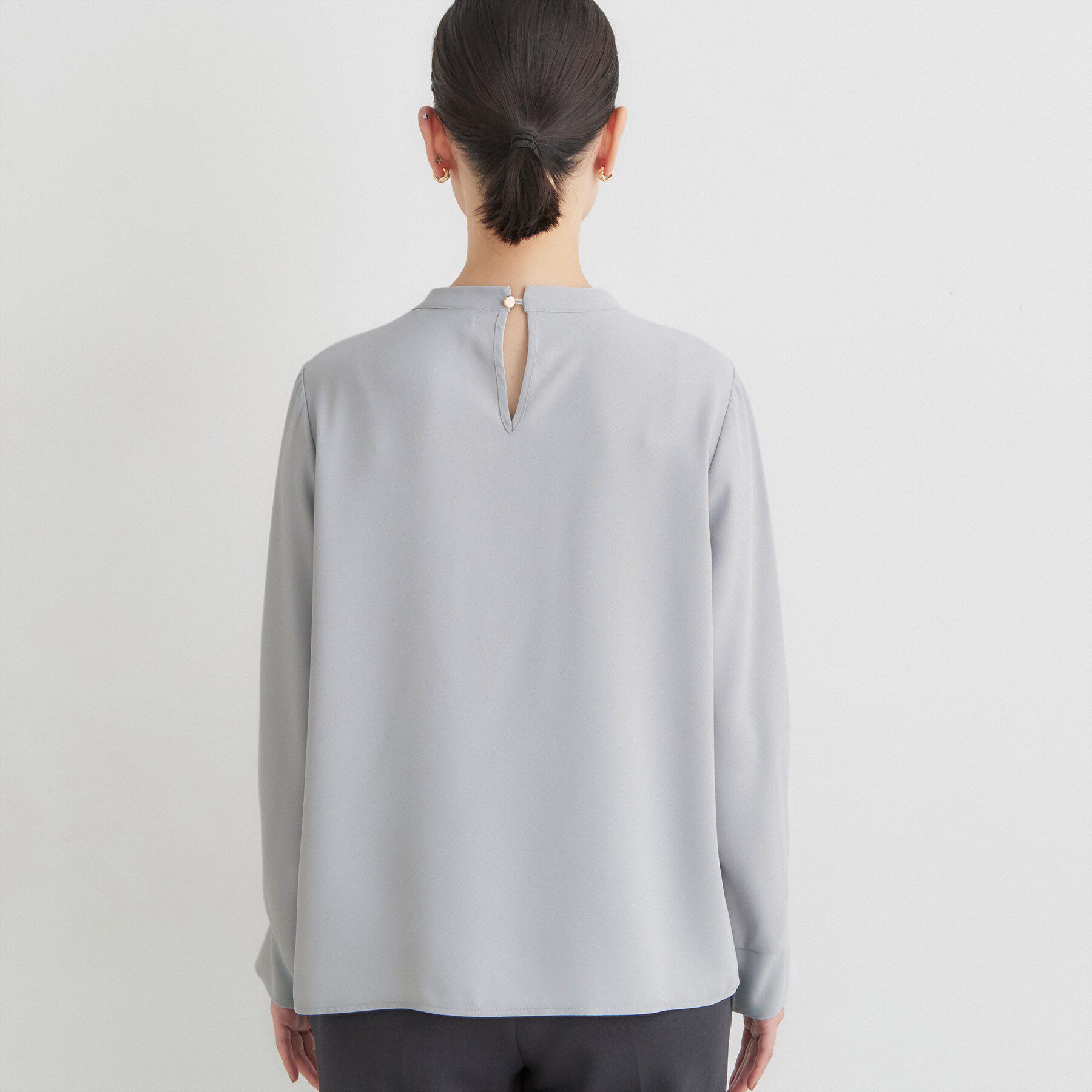 THE SHOP TK「ラッフルタイジョーゼットブラウス」|シャツ・ブラウス|