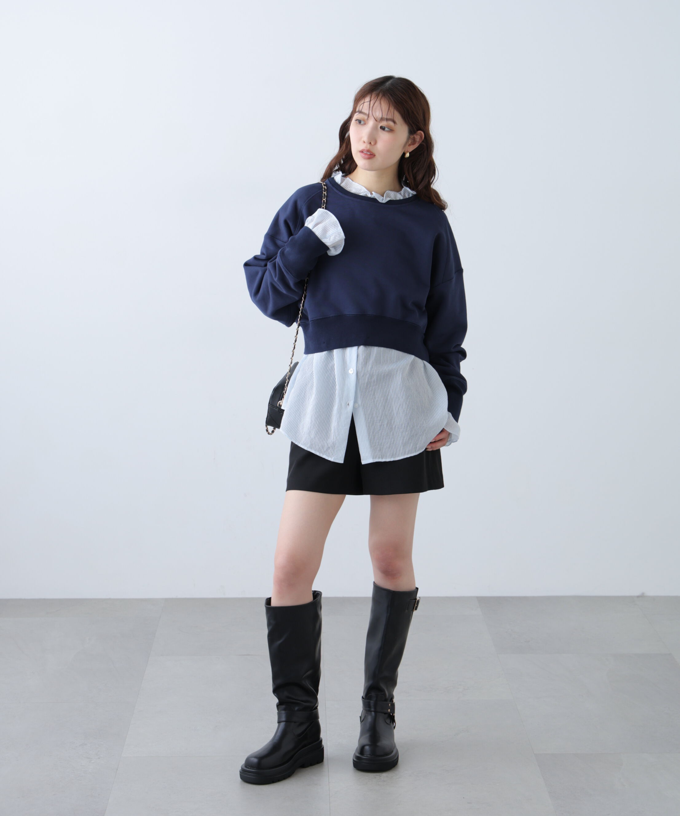  「フリルドッキングスウェット」|Tシャツ・カットソー|