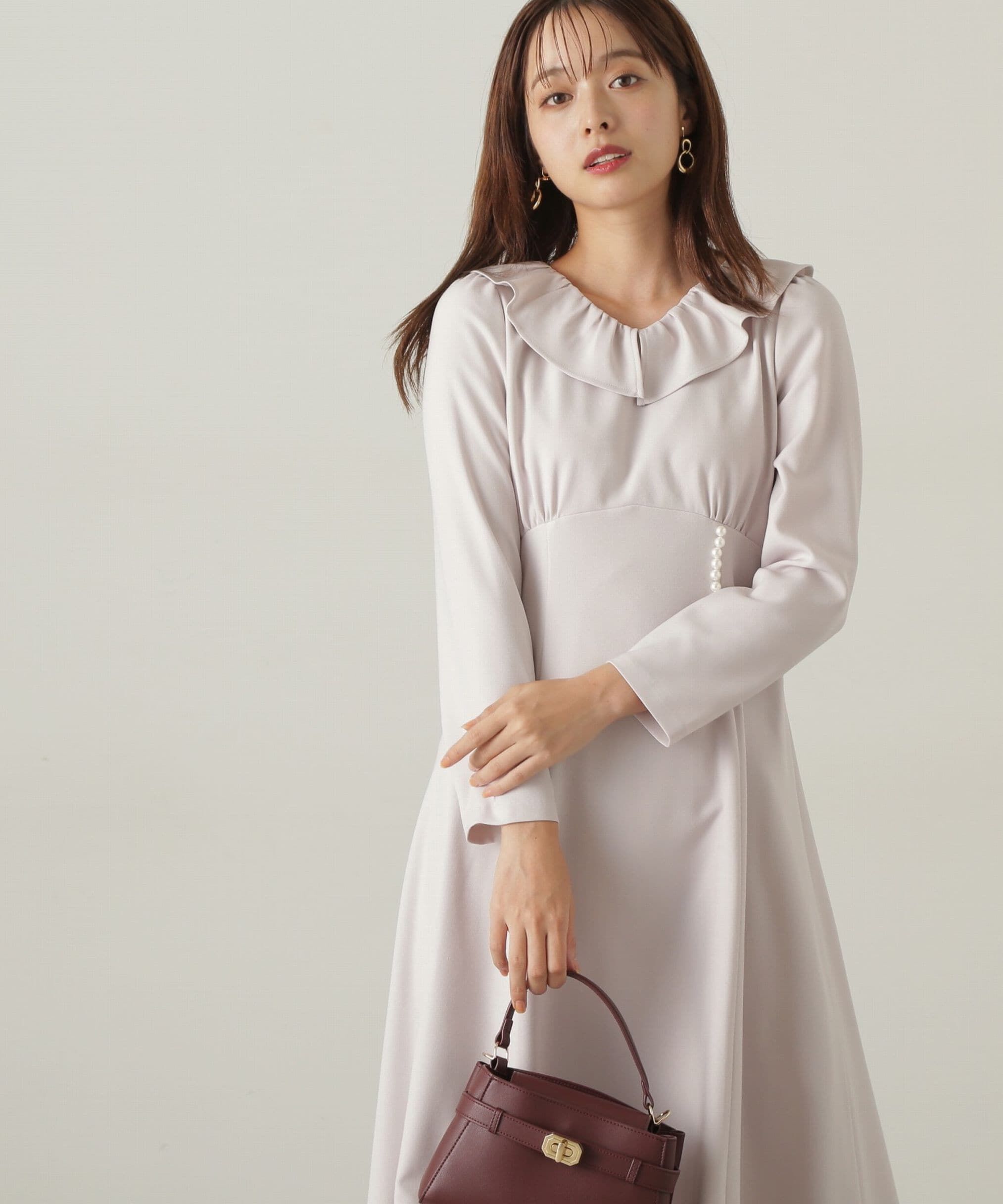 PROPORTION BODY DRESSING「デザインフレアーギャザーワンピース」|ワンピース|