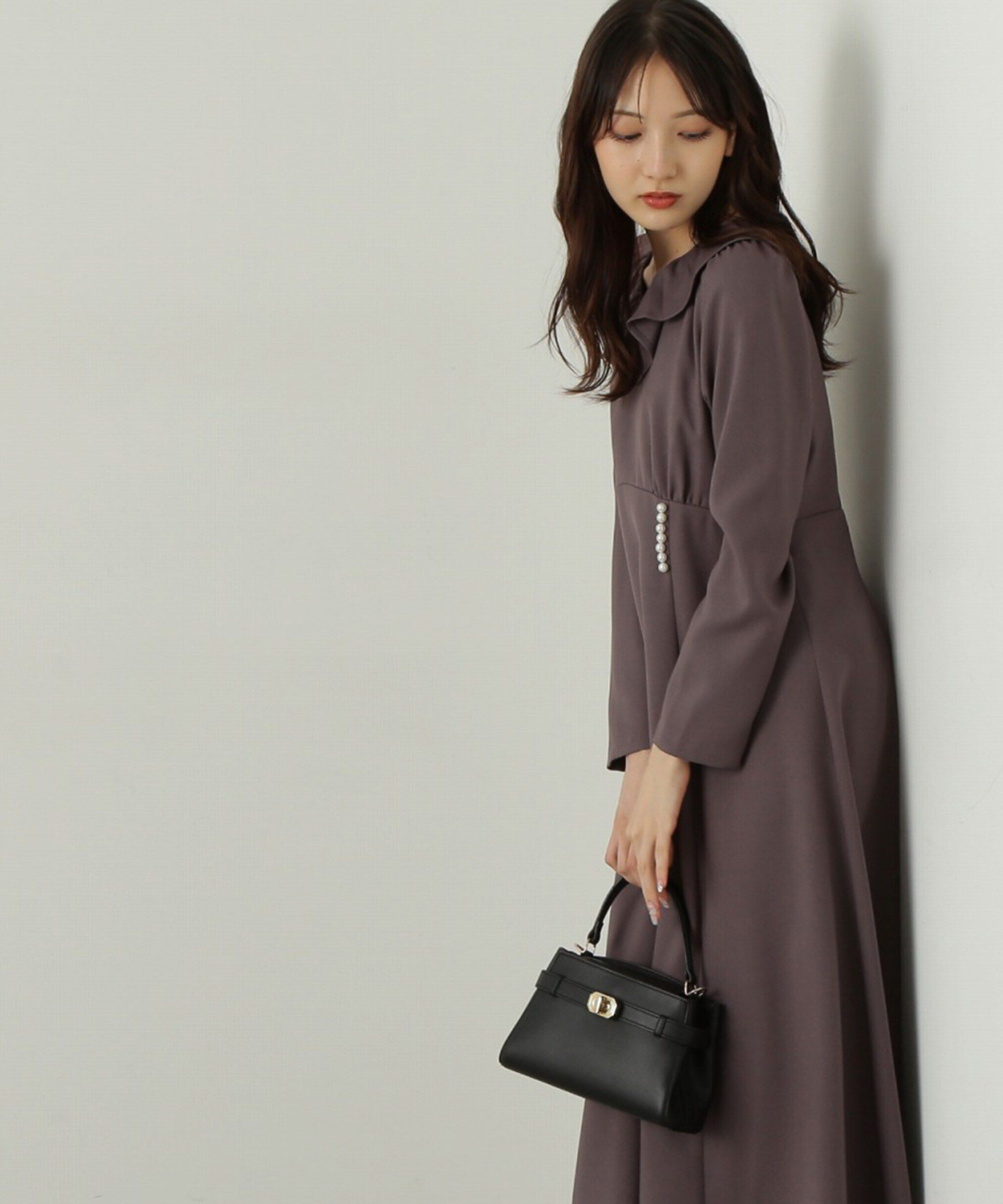 PROPORTION BODY DRESSING「デザインフレアーギャザーワンピース」|ワンピース|
