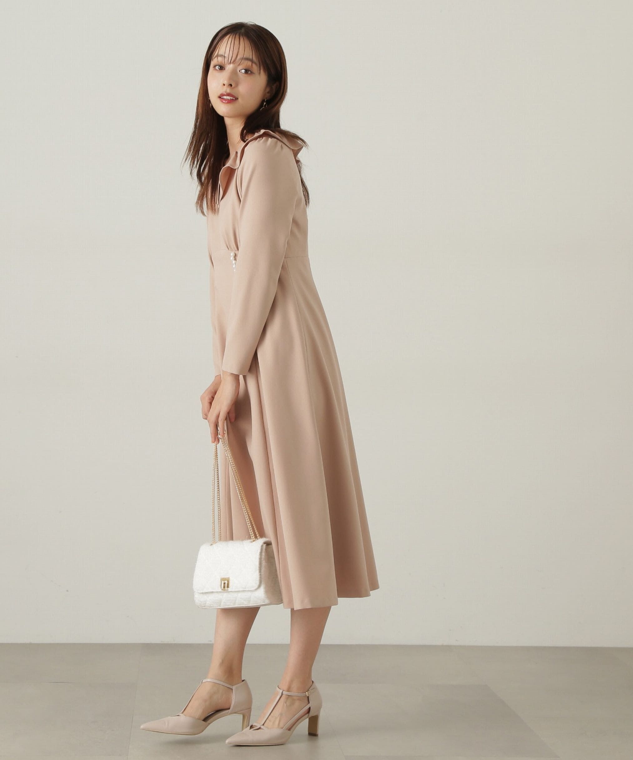 PROPORTION BODY DRESSING「デザインフレアーギャザーワンピース」|ワンピース|