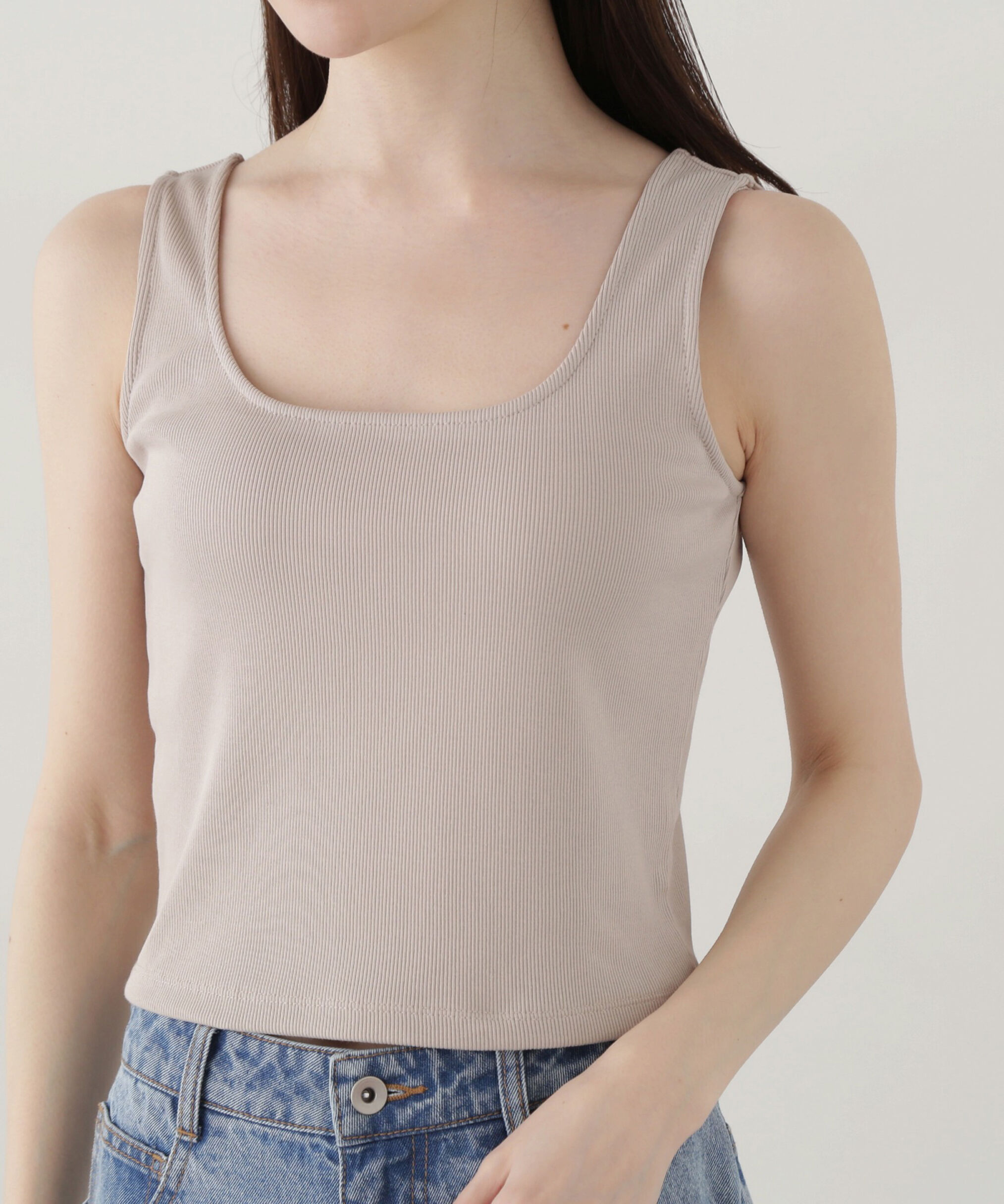 PROPORTION BODY DRESSING「前後2wayスクエアータンクトップ」|Tシャツ・カットソー|