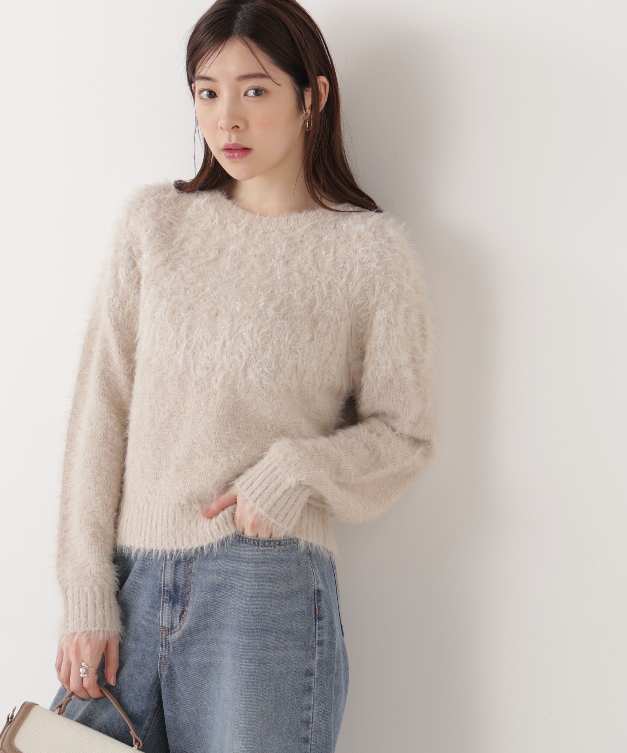 PROPORTION BODY DRESSING「ラメ入り求心柄ニット 25AW」|ニット・セーター|