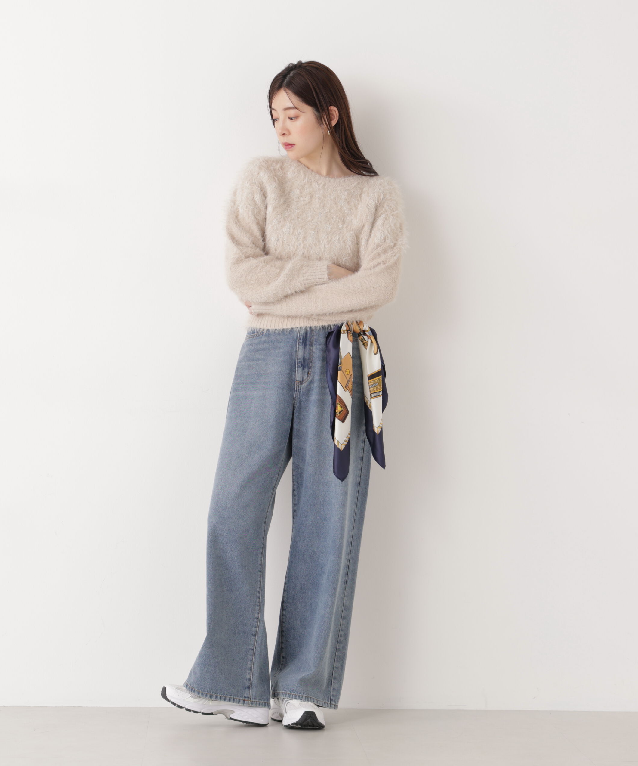 PROPORTION BODY DRESSING「ラメ入り求心柄ニット 25AW」|ニット・セーター|