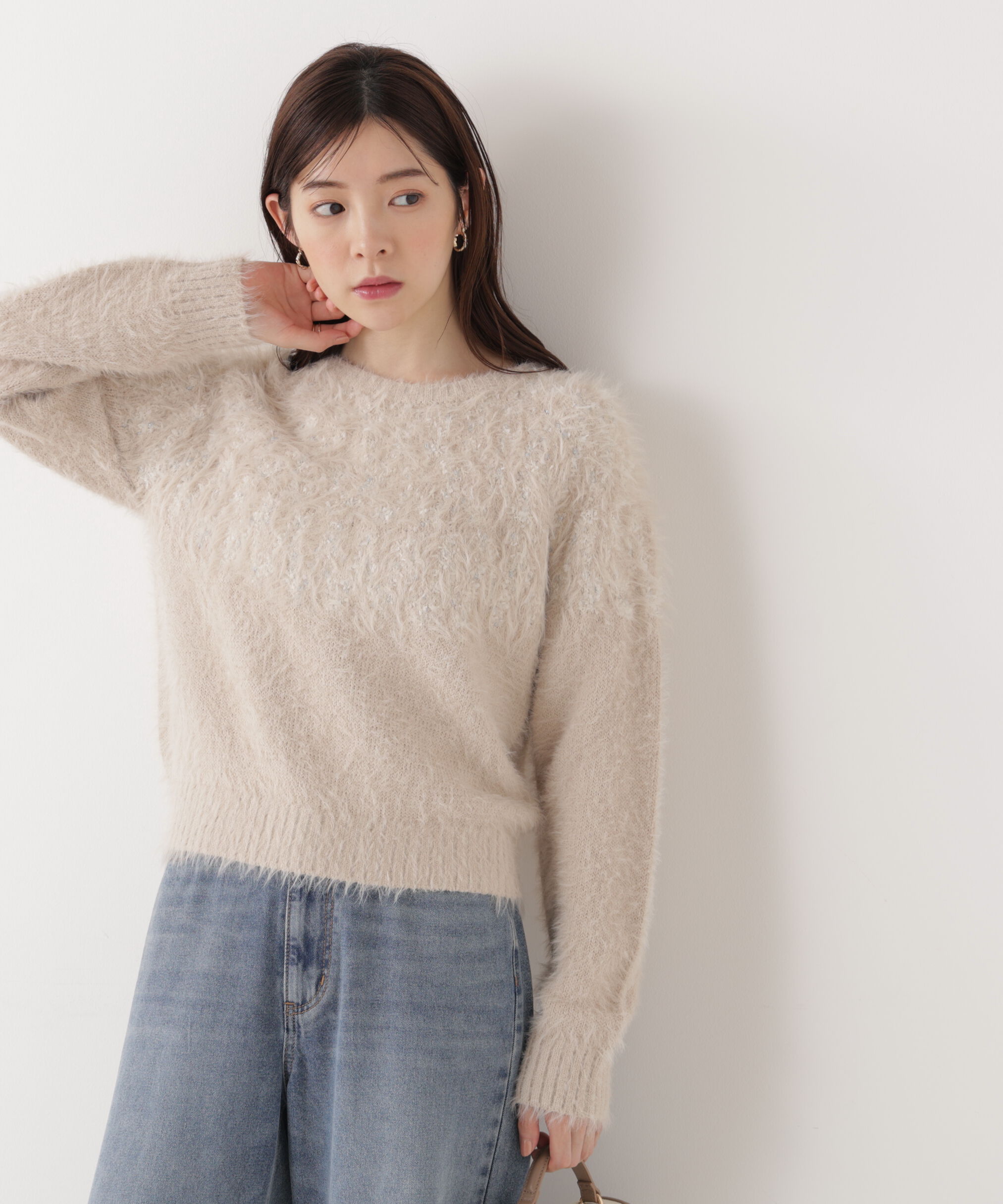 PROPORTION BODY DRESSING「ラメ入り求心柄ニット 25AW」|ニット・セーター|