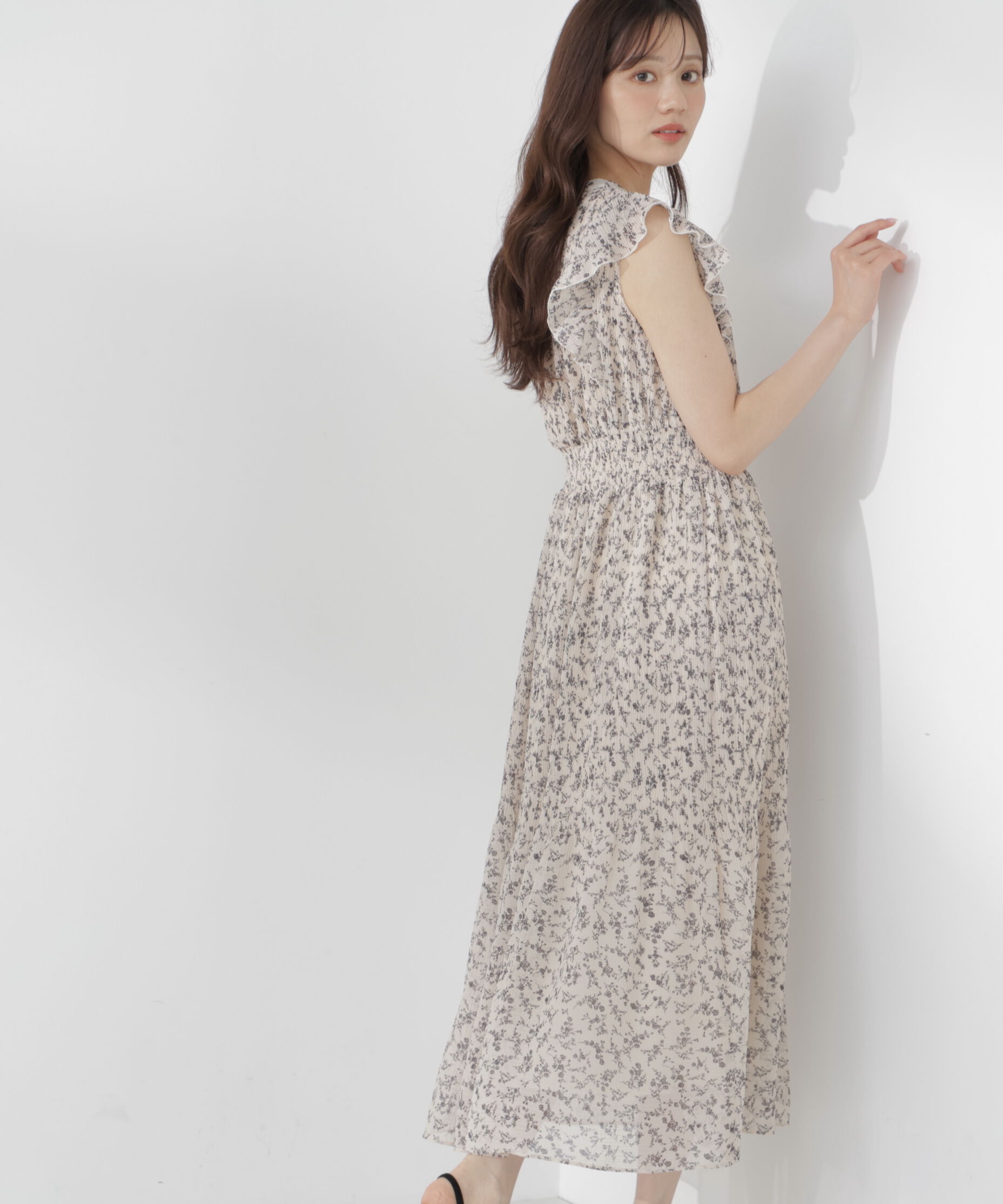 PROPORTION BODY DRESSING「小花楊柳ロングワンピース 26AW」|ワンピース|