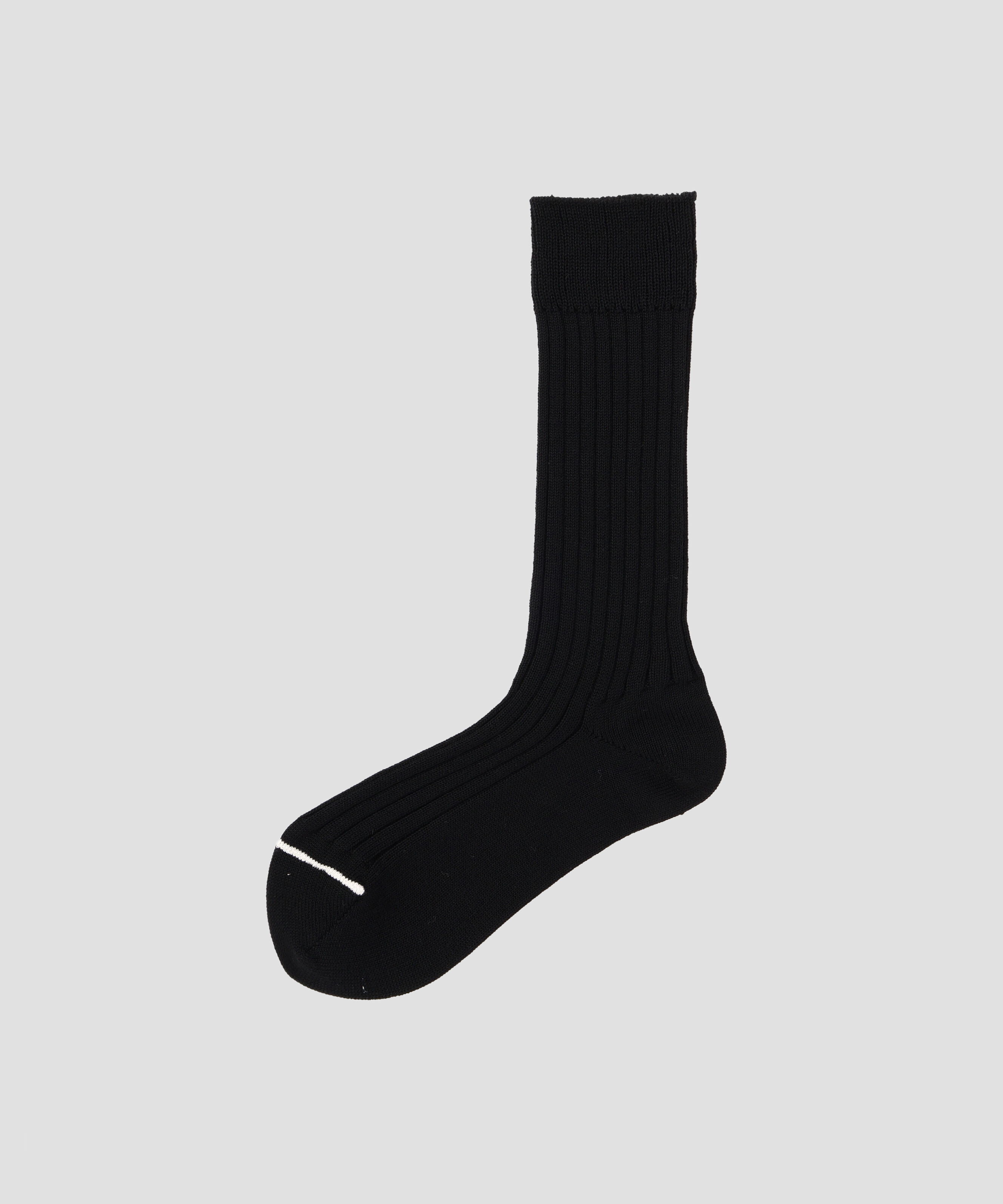  「WOMEN WOOL COTTON RIB SOCKS」|ソックス|BLACK