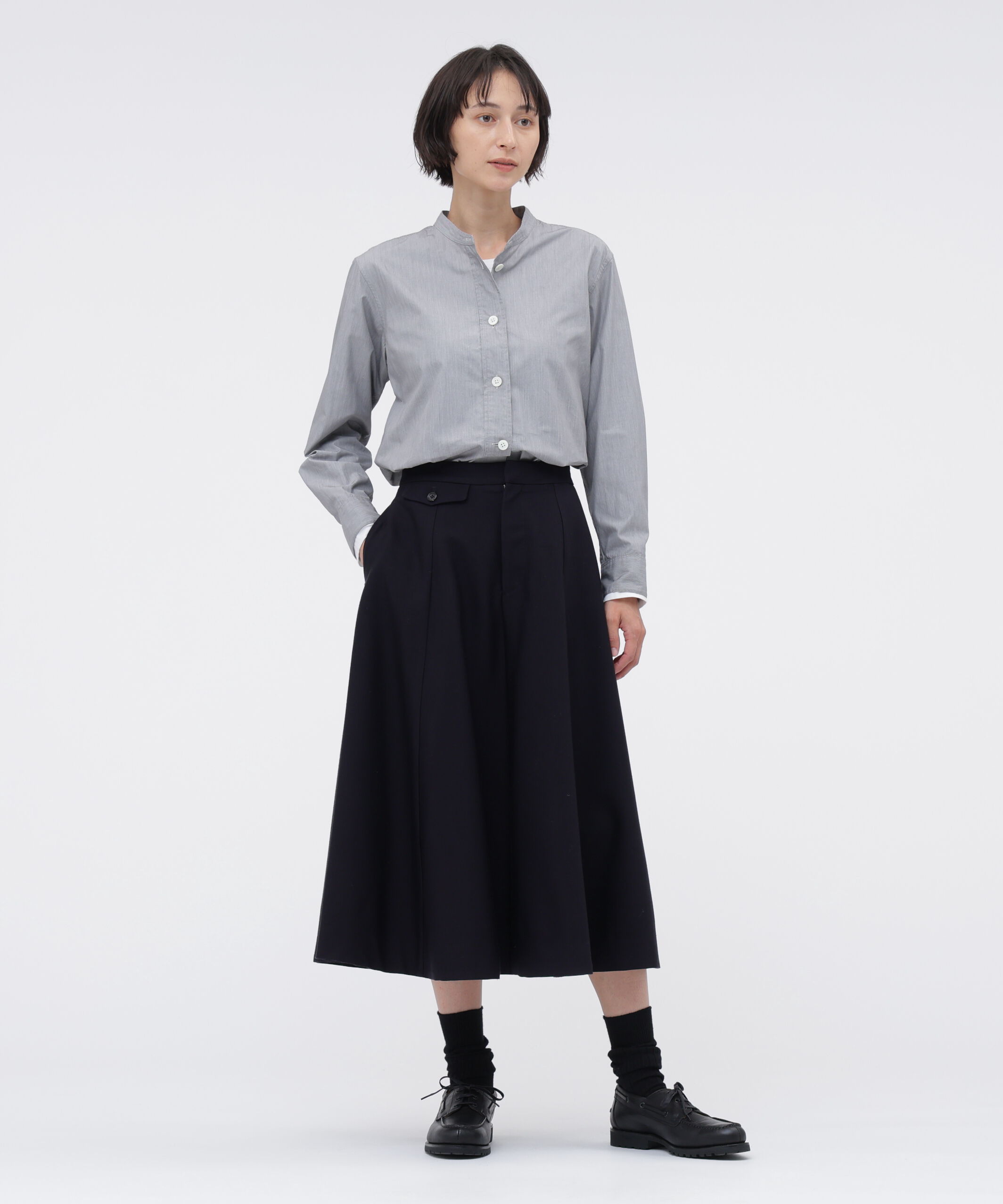  「COTTON HAIRLINE STRIPE SHIRT」|シャツ・ブラウス|
