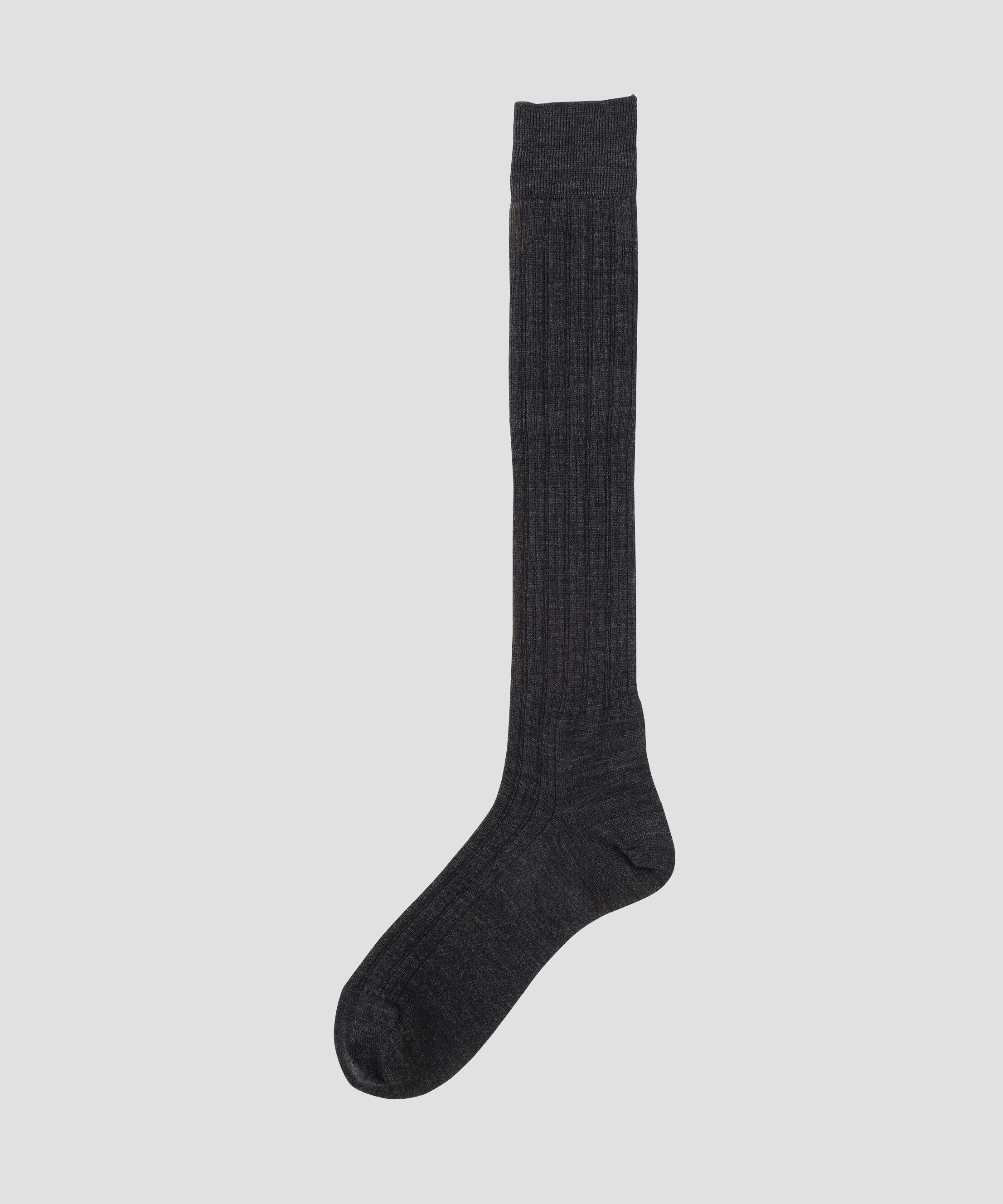  「WOMEN WOOL LONG SOCKS」|ソックス|CHARCOAL3