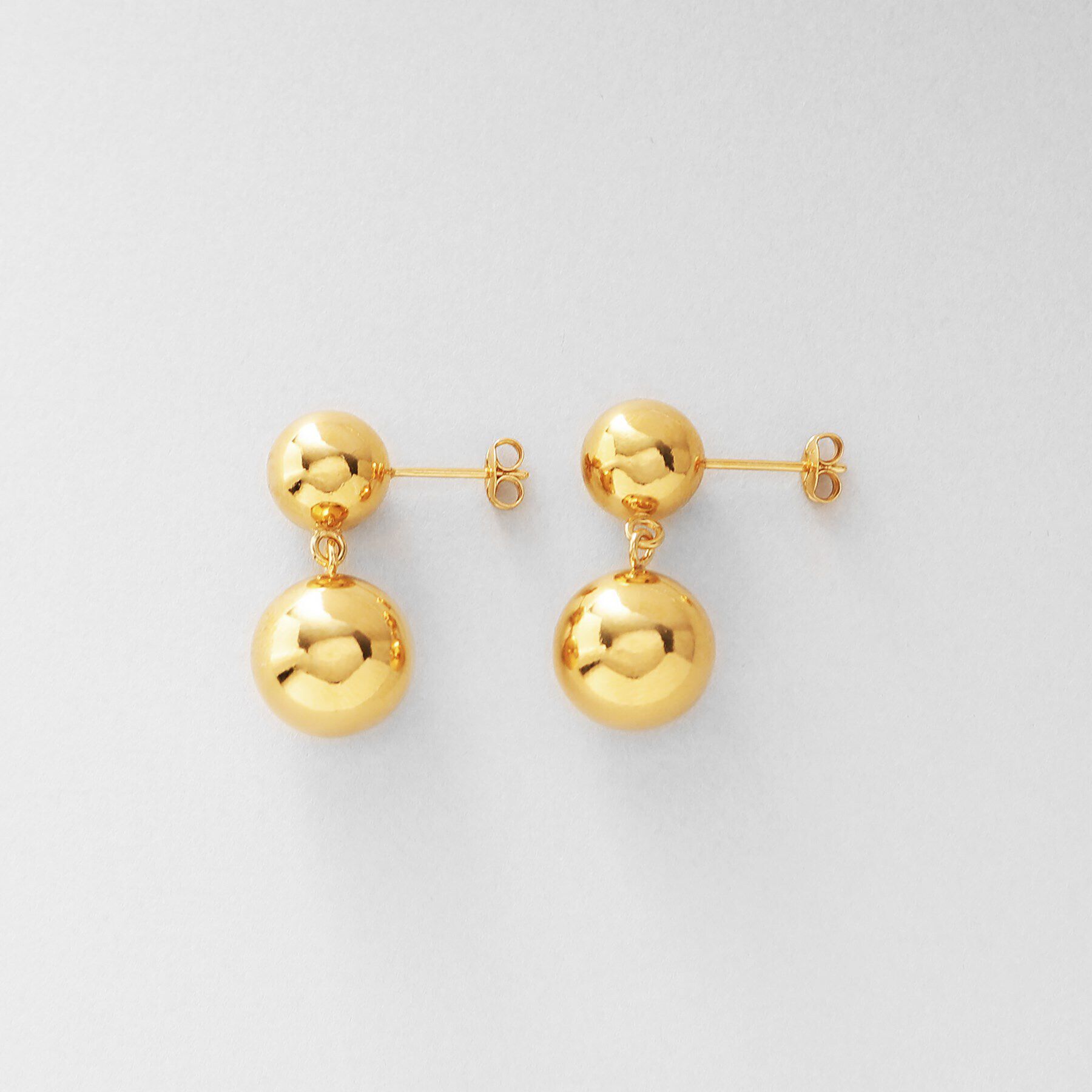 COCOSHNIK ONKITSCH「シルバー ホロウピアス ダブルボール GP」|ピアス|