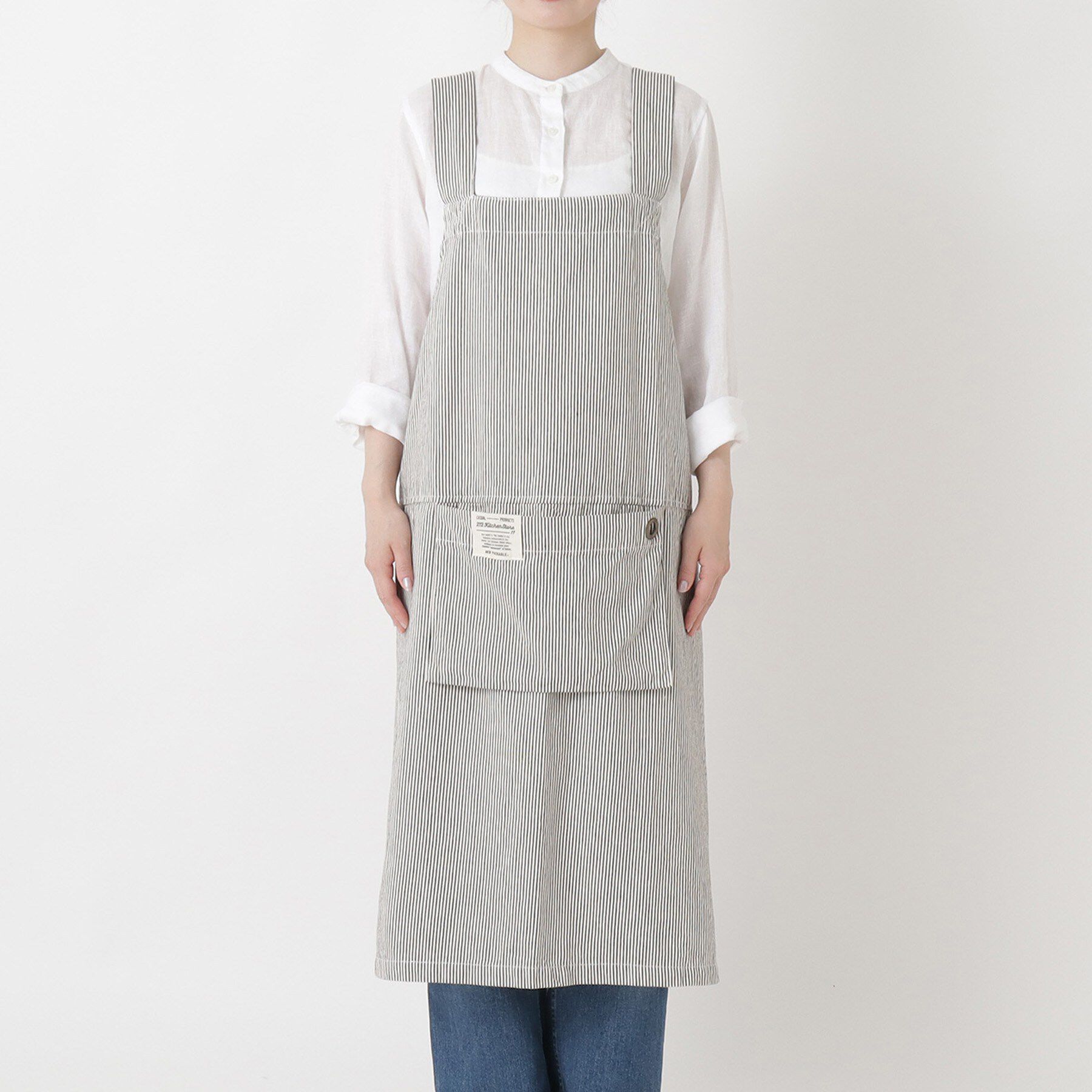 212 KITCHEN STORE「OPAｘタイプパッカブルエプロン ヒッコリー26 ＜212Kオリジナル＞」|食器・キッチングッズ|