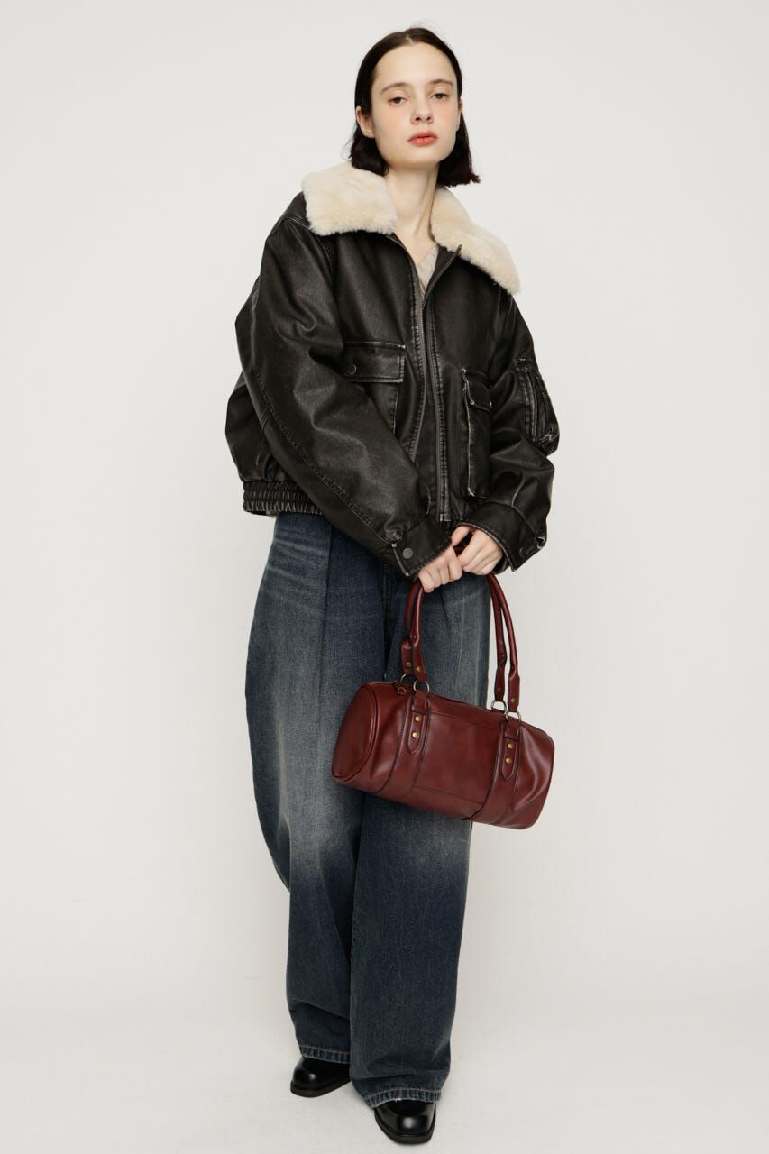 SLY「WASHED PUFFER SHORT ブルゾン」|ブルゾン・スタジャン|