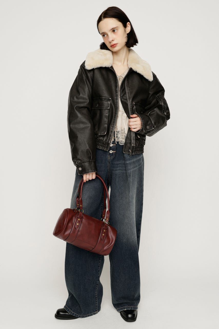 SLY「WASHED PUFFER SHORT ブルゾン」|ブルゾン・スタジャン|