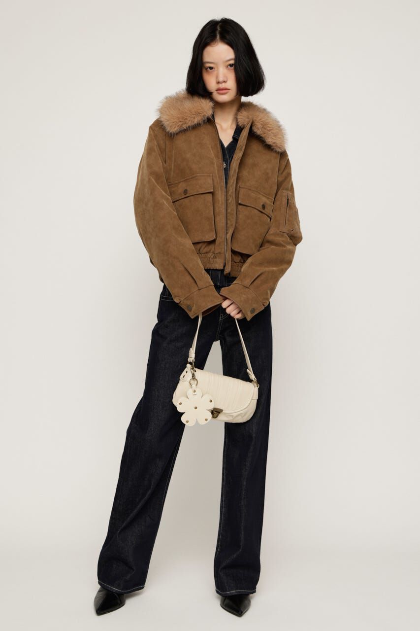 SLY「WASHED PUFFER SHORT ブルゾン」|ブルゾン・スタジャン|