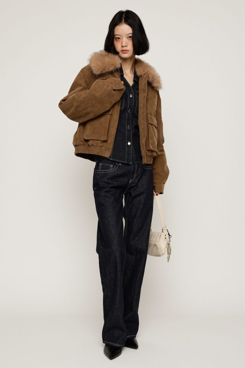 SLY「WASHED PUFFER SHORT ブルゾン」|ブルゾン・スタジャン|