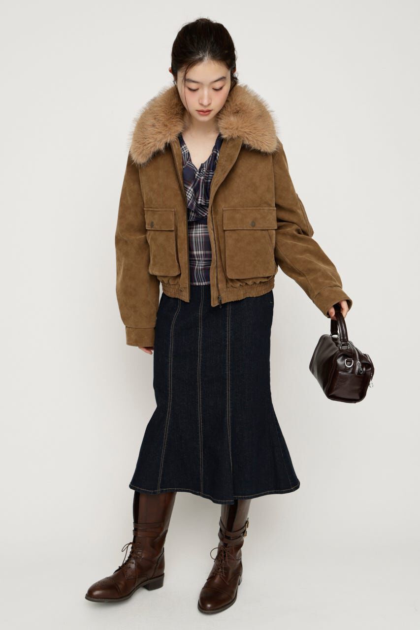 SLY「WASHED PUFFER SHORT ブルゾン」|ブルゾン・スタジャン|