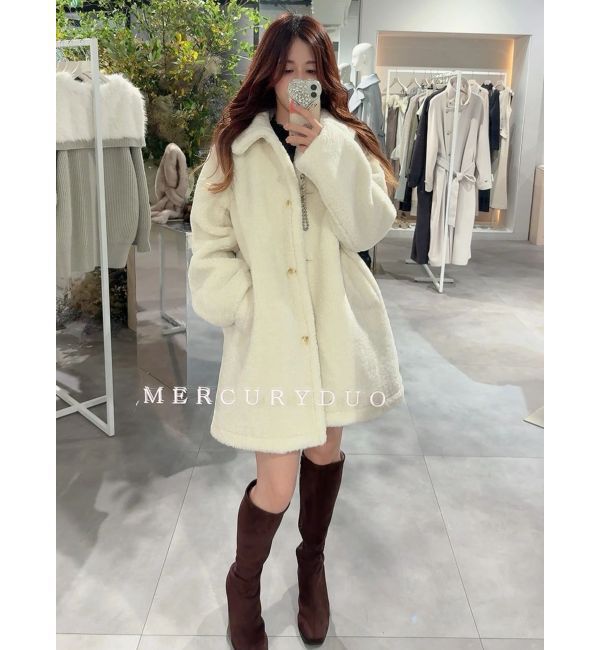 MERCURYDUO「ボアライクミドルコート」|その他|