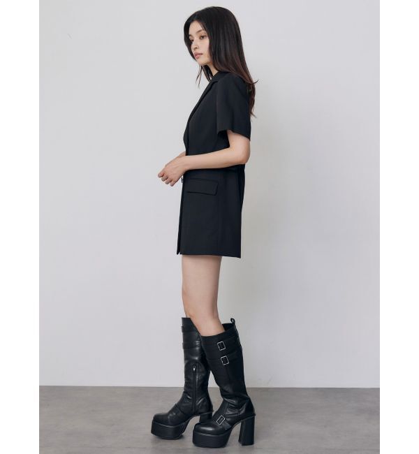 MURUA「スリーブアタッチメントジャケットミニワンピース」|ワンピース|