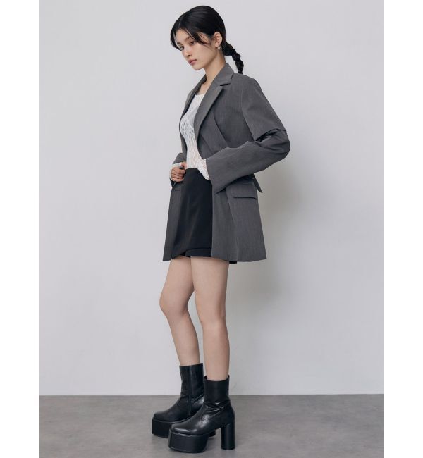 MURUA「スリーブアタッチメントジャケットミニワンピース」|ワンピース|