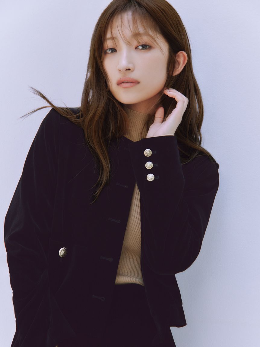 FRAY I.D「【WEB限定】ノーカラージャケット＆ショートパンツセット」|ノーカラージャケット|