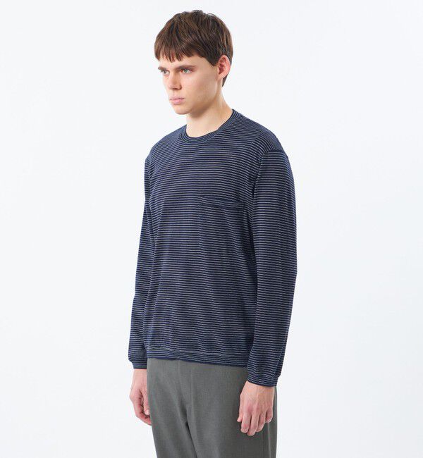 MACKINTOSH PHILOSOPHY「【WEEKENDER】セミルーズロンT ナローボーダー天竺」|Tシャツ・カットソー|