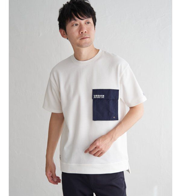 ikka「URBAN NATURE LIFE アーバンネイチャーライフ フラップポケットTシャツ」|Tシャツ・カットソー|