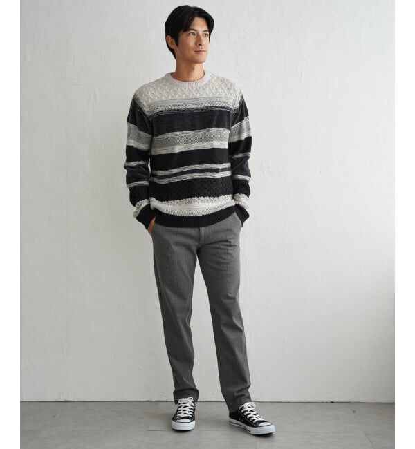 ikka「GOKU楽パンツ EASY STRETCH 起毛チェック5P」|その他|