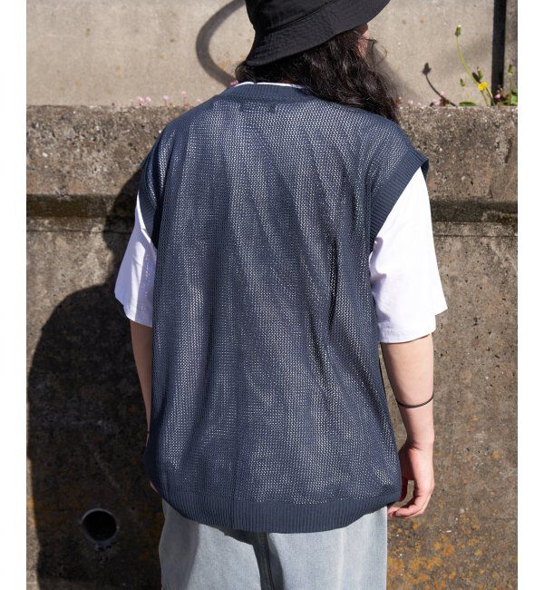 VENCE share style「【2点セット】メッシュニットベストアンサンブルTシャツ」|Tシャツ・カットソー|