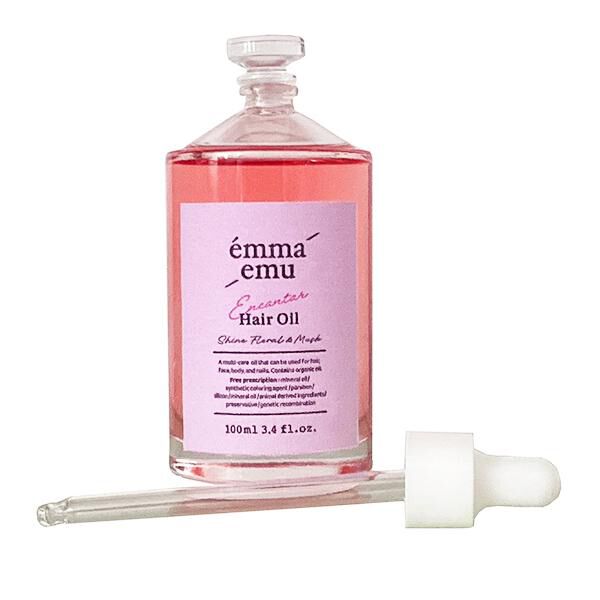  「emma emu encantar hair oil 本体/シャインフローラル＆ムスク (100ml)」|洗い流さないトリートメント|