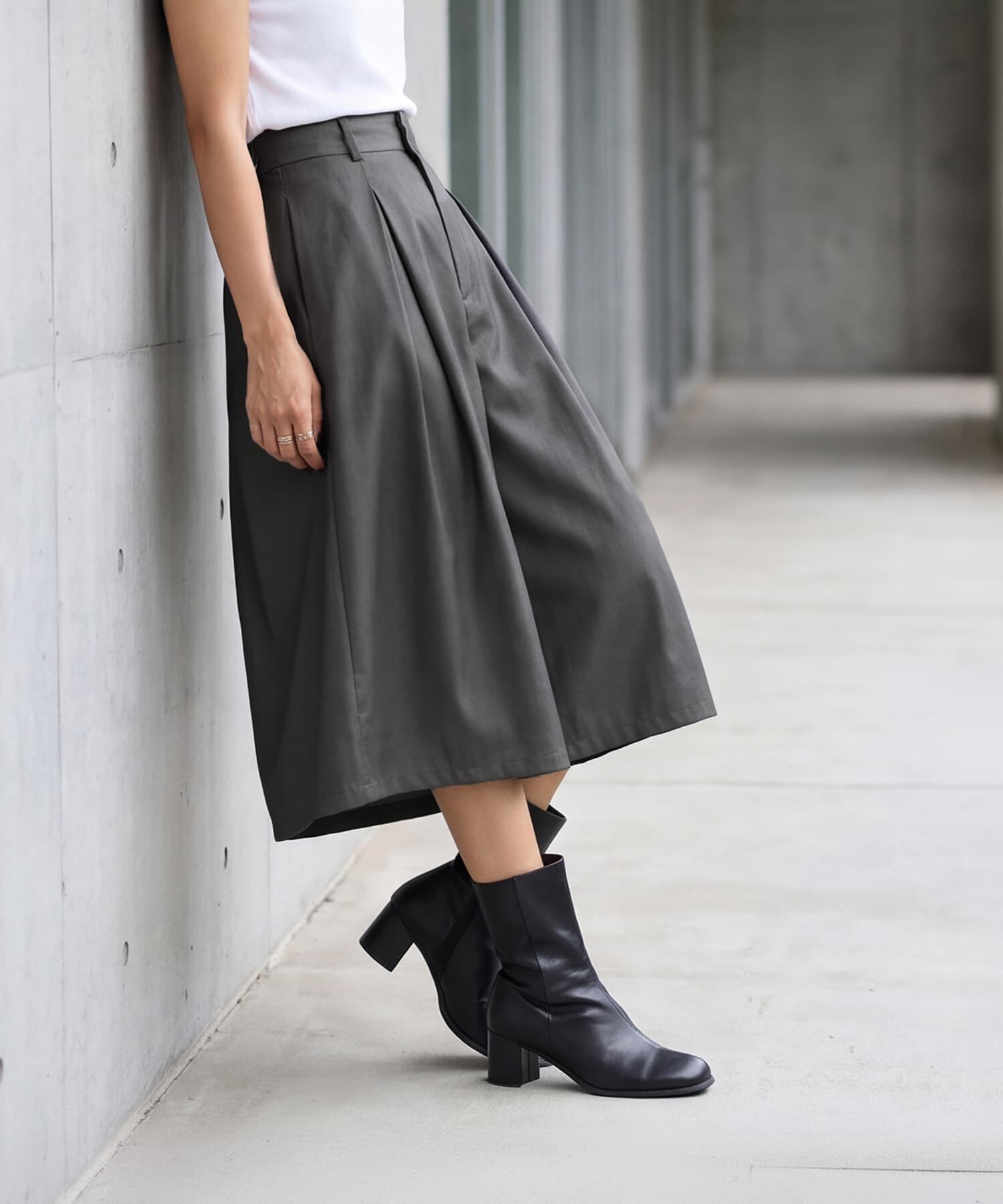 STYLE DELI「重ねタック短めワイドパンツ」|その他|