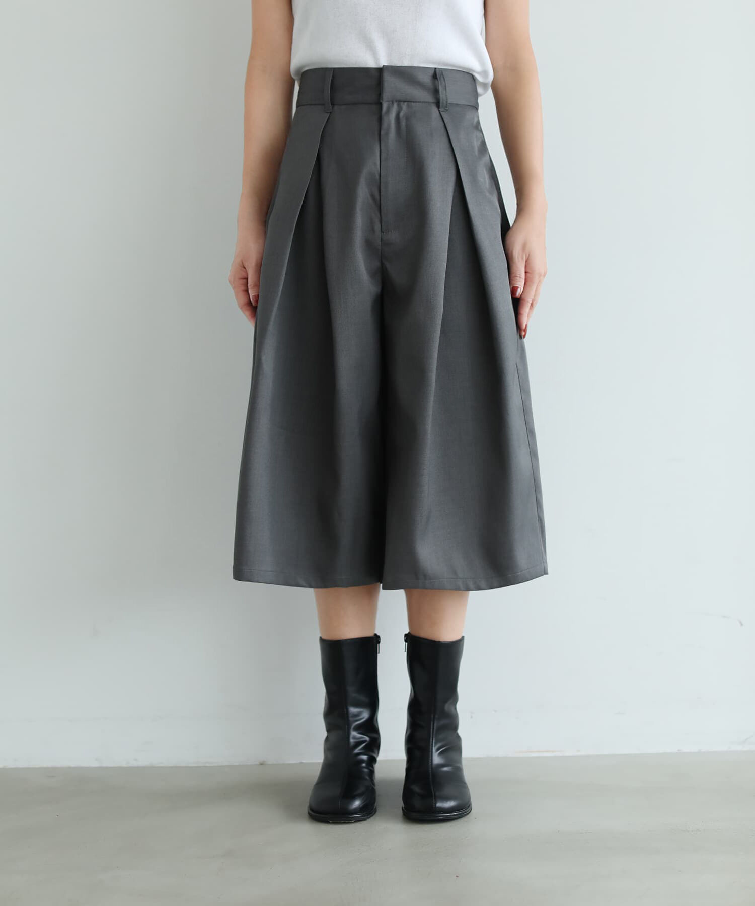 STYLE DELI「重ねタック短めワイドパンツ」|その他|