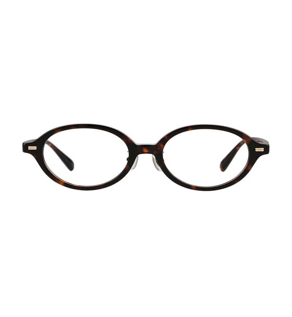  「SUNCUTGlasses/UV100%CUT TREND SUNGLASSES オーバル型 サングラス | クリアレンズ 紫外線対策 UVカット」|サングラス|茶系デミ