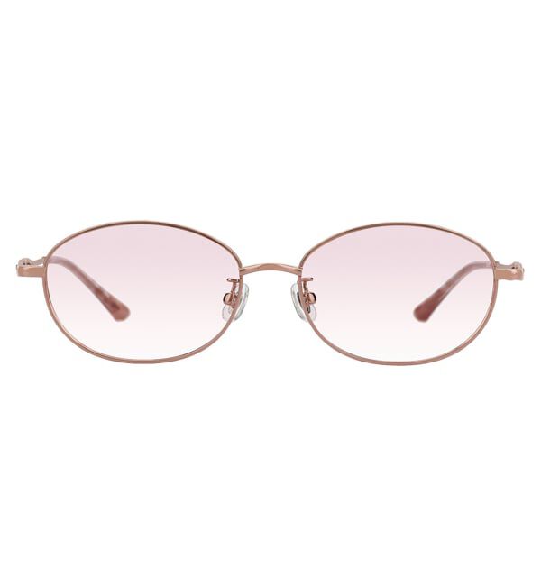  「SUNGLASSES COLLECTION オーバル型 サングラス | 軽量 メタル カラーレンズ 紫外線対策 UVカット     」|サングラス|