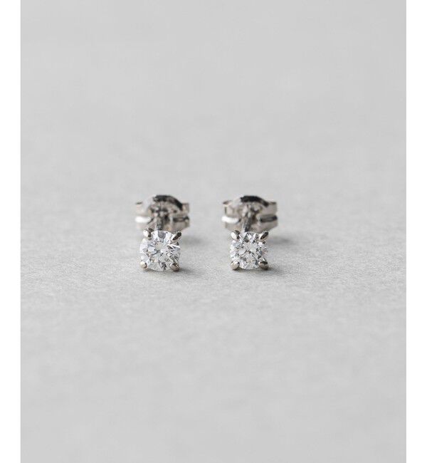 ete「PT900 ダイヤモンド 0.2ct ピアス「ブライト」」|ピアス|