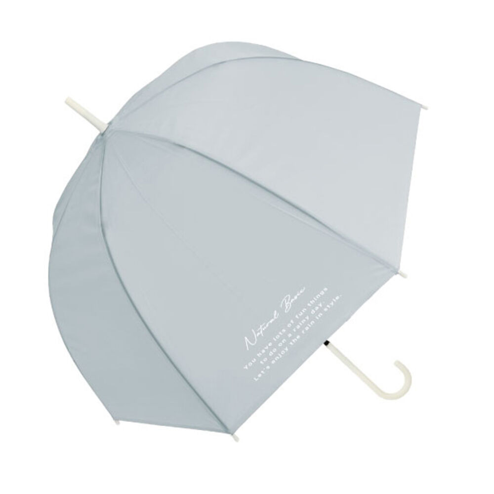 BACKYARD FAMILY「傘 レディース 長傘 通販 60cm 雨傘 ワンタッチ傘 ジャンプ傘 無地 かさ カサ 耐風」|傘|グレー1