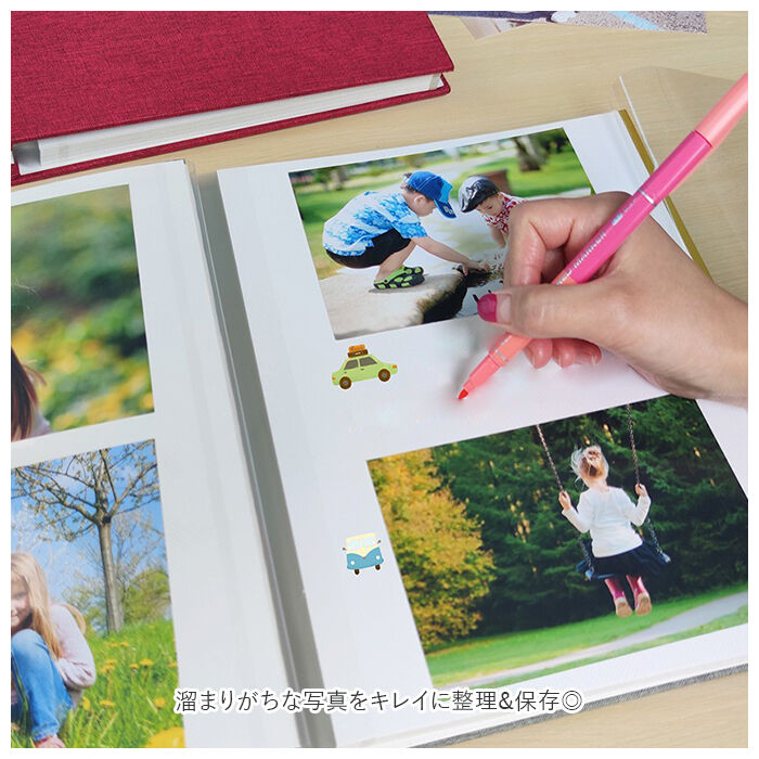 BACKYARD FAMILY「フォトアルバム 粘着 通販 L判 アルバム 貼る 大容量 写真 フリー台紙 整理 収納 手作り」|その他|