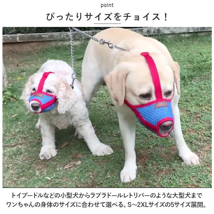 BACKYARD FAMILY「犬 口輪 マズル 通販 犬の口輪 犬用口輪 マスク 口カバー カバー メッシュ 通気性 犬用 いぬ」|その他|