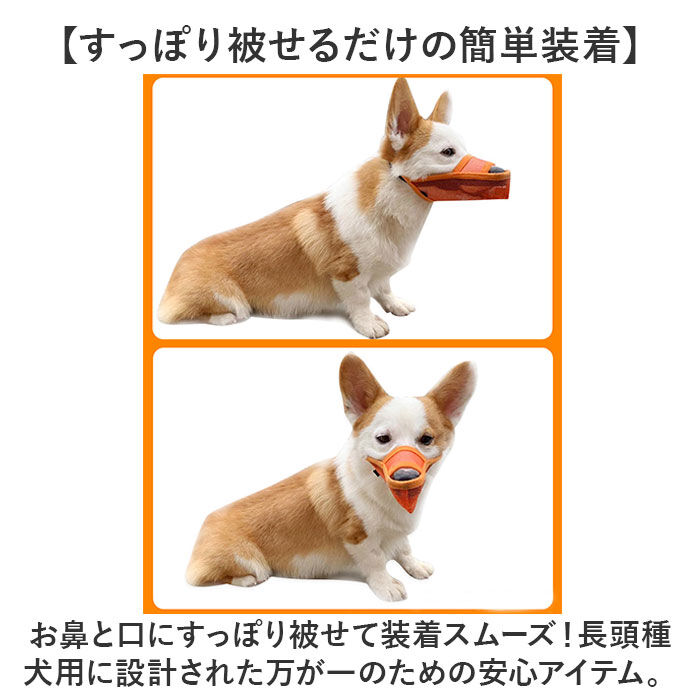 BACKYARD FAMILY「口輪 犬 メッシユ 噛みつき防止 無駄吠え防止 通販 マズル マスク 犬用口輪 犬の口輪 長頭種」|その他|