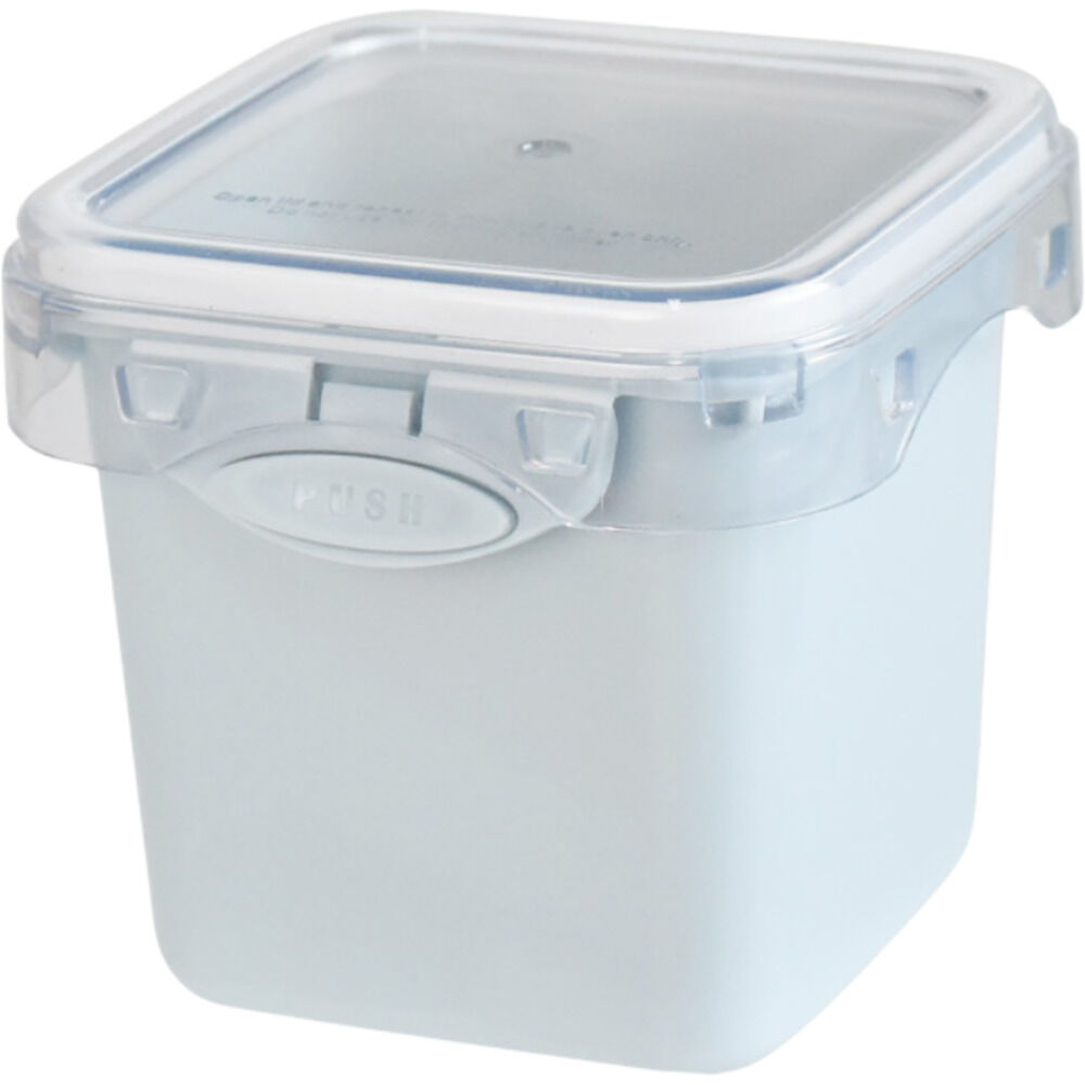 BACKYARD FAMILY「push&push ランチボックス 400ml 通販 弁当箱 お弁当箱 おかず入れ フードコンテナ」|食器・キッチングッズ|ブルー1
