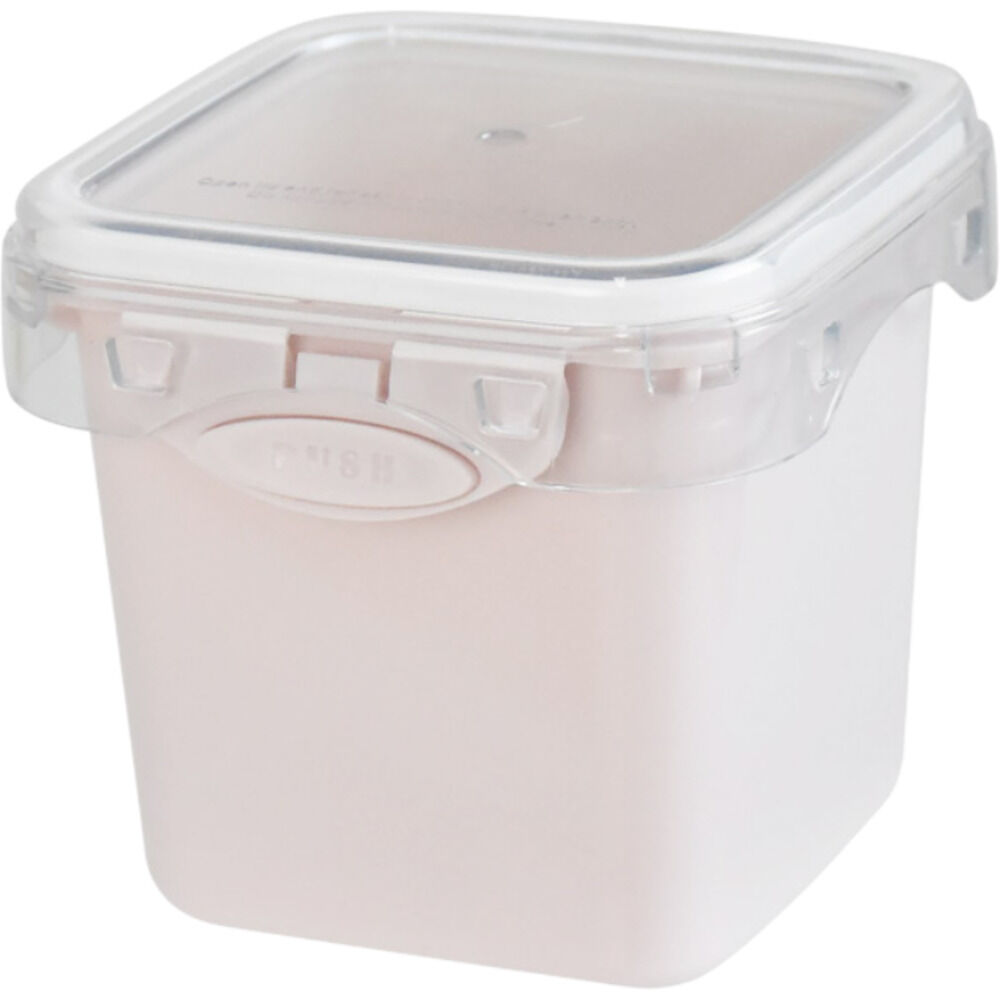 BACKYARD FAMILY「push&push ランチボックス 400ml 通販 弁当箱 お弁当箱 おかず入れ フードコンテナ」|食器・キッチングッズ|ピンク1