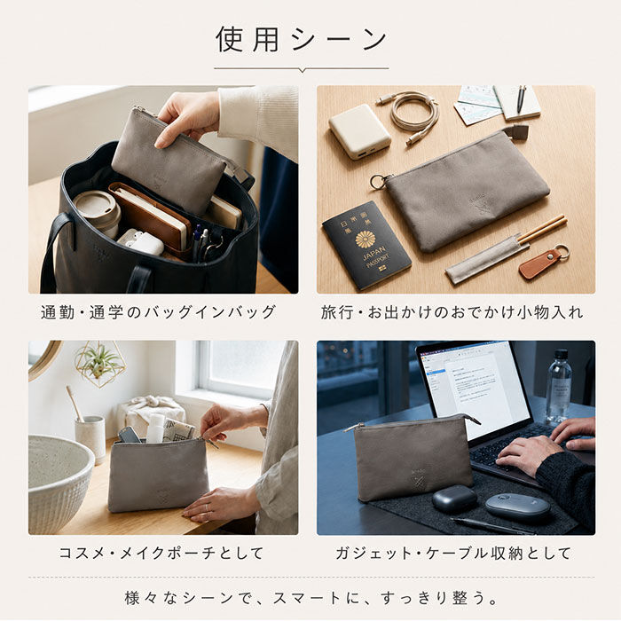 anello「アネロ anello ポーチ ATB5183 通販 フラットポーチ 化粧ポーチ 小物入れ」|ポーチ|