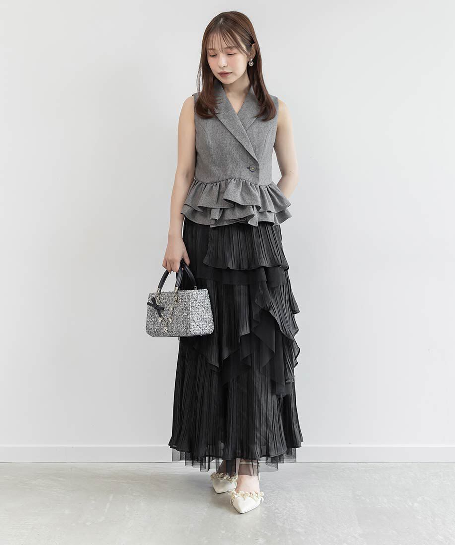  「【Special Bag】2WAY チャーム付きビジューキルティングバッグ」|ショルダー・メッセンジャー|