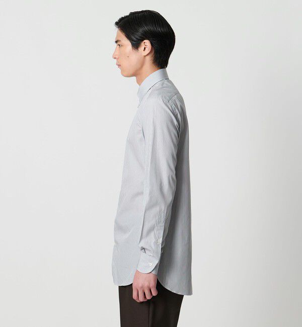 UNITED ARROWS「ALBINI ファンシーストライプ タブカラー シャツ」|シャツ・ブラウス|