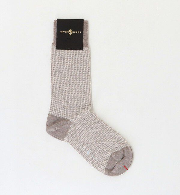 UNITED ARROWS「＜SOZZI＞ハウンドトゥース ソックス」|ソックス|BEIGE