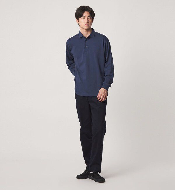 UNITED ARROWS green label relaxing「【WEB限定】JUST fit デイリー ドライ カッタウェイ 長袖 ポロシャツ -吸水速乾・抗菌-」|ポロシャツ|