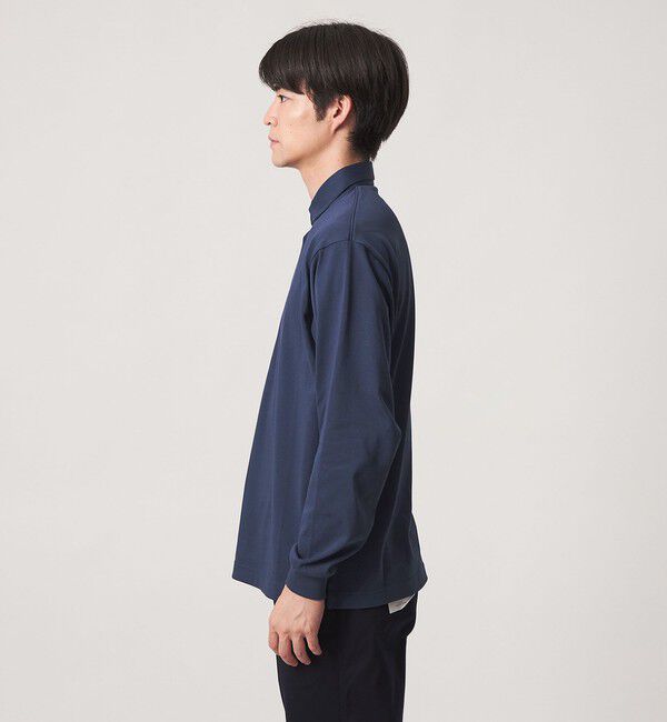 UNITED ARROWS green label relaxing「【WEB限定】JUST fit デイリー ドライ カッタウェイ 長袖 ポロシャツ -吸水速乾・抗菌-」|ポロシャツ|