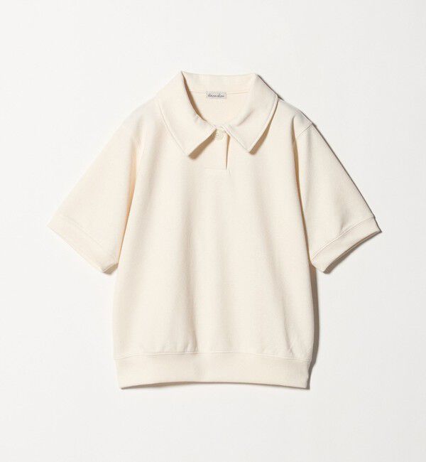 STEVEN ALAN「＜Steven Alan＞ブークレ ダンボール ワンボタン ハーフスリーブ プルオーバー ライト」|Tシャツ・カットソー|